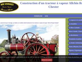 MBC Usinages Construction d'un Tracteur Vapeur Vive Allchin Royal Chester