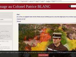 Hommage au Colonel Patrice BLANC